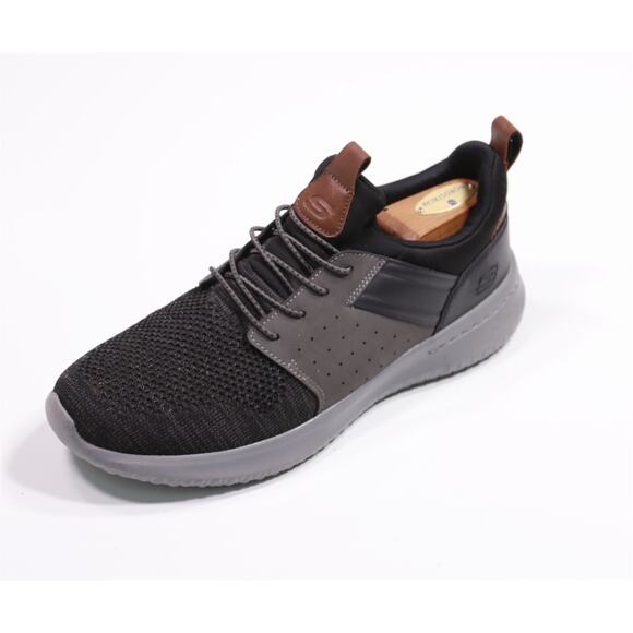 Skechers Delson 3.0 Slip-On Air Cooled Memory Foam Knit Sneakers Men's 10 - Picture 1 of 11